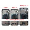 Full Assembly Back Cover For iPhone X XR XS MAX Housing Battery Rear Door Middle Chassis Frame with Flex Cable Spare Parts