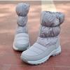 Теплые зимние ботинки женские зимние уличные хлопковые ботинки для снега Большие размеры женская обувь хлопковая обувь