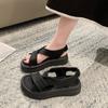 Fashion Sandals Women Platform Sandals Summer Women Fashion PU Lightweight Buckle  Platform Heel  Sandalias Mujer