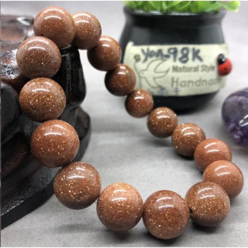 Женский и мужской натуральный драгоценный камень, золотой песчаный камень, манжета, браслет-браслет