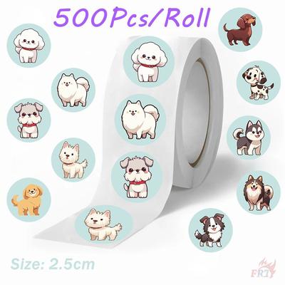 500 шт./рулон Q Pet Dogs Kids Rewards Stickers - DIY Scrapbooks Декор Альбом Запечатывание Этикетки Наклейки