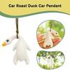 Rearview Car Mirror Decorative Pendant Uv Color Changing Mounted Roasted Duck Pendant Decorative Mirror Car Decoration Pendant