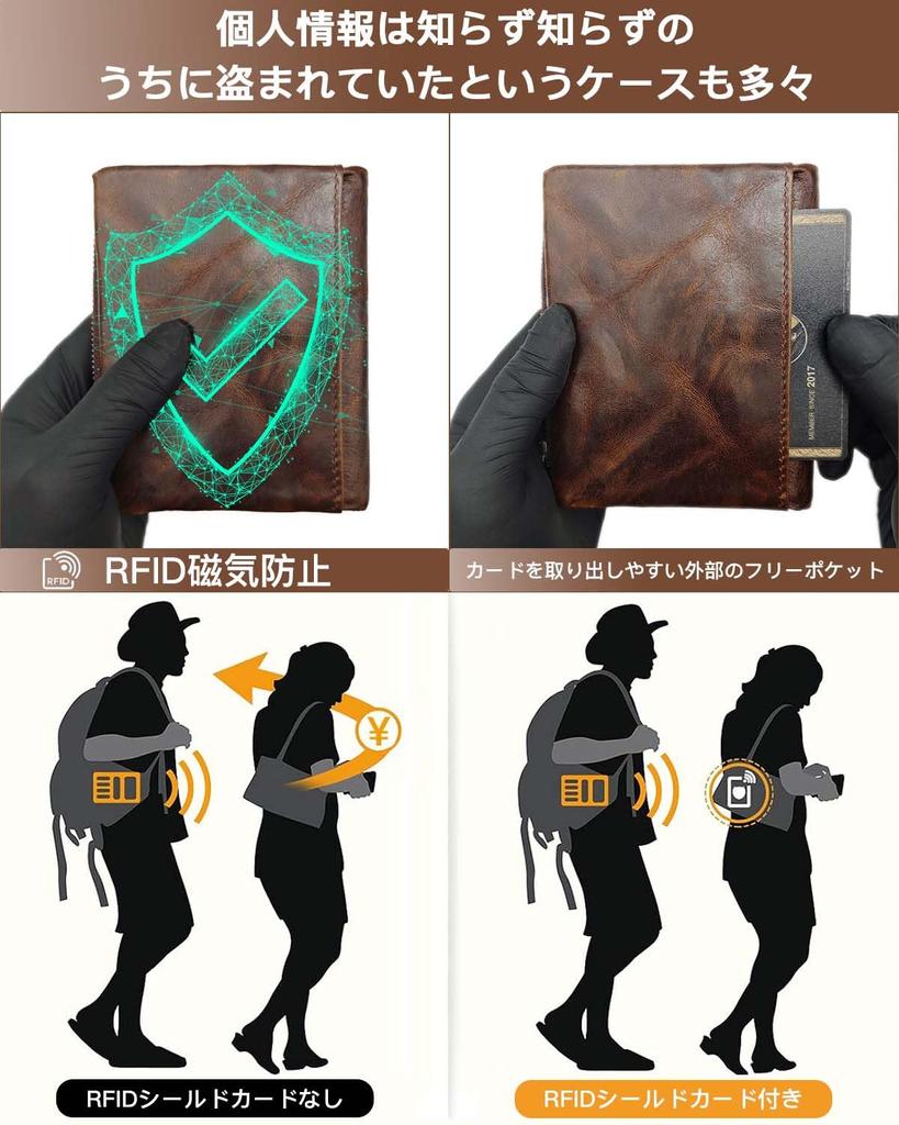 Bifold Genuine YKK Cowhide Large Capacity Coin 14 Card RFID Made by Top Wallet Perfect Gift for Entrance Christmas [fy FOXYORK] Third-Generation Men's