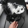 Feather Venetian Mask Lace Flower Masquerade Mask Sexy Eye Mask  Wedding