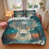 3pcs Animal-themed Winter Deer Soft and Comfortable Breathability, Bedding Set, Machine Washable, Suitable for All Seasons171