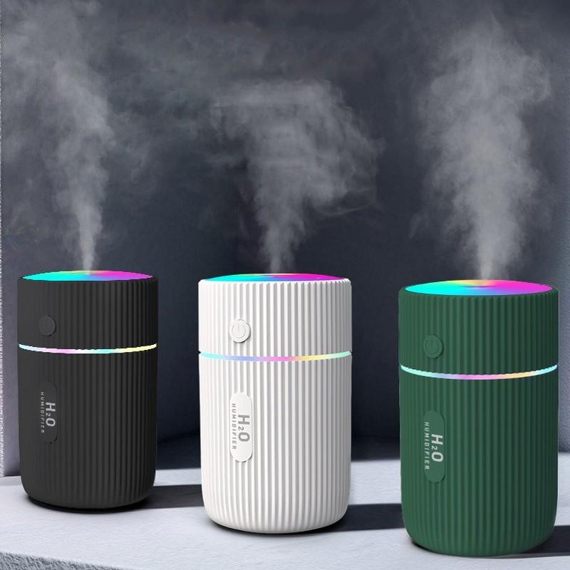 Mini Summer Cool Car Air Humidifier USB Charging With Colorful LED Smart Portable Air Freshener Mist Sprayer Diffuser 220ML