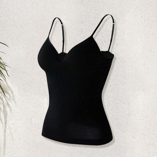 Мягкий бюстгальтер, топ на тонких бретелях, однотонный, с v-образным вырезом, без рукавов, быстросохнущий, облегающий, сексуальный, мягкий бюстгальтер, верхнее нижнее белье для женщин