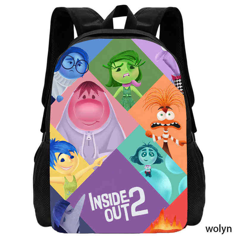 Школьный и дорожный рюкзак «Головоломка 2» (Inside Out 2) с отделениями для хранения