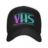Ретро Логотип VHS Цветной Градиент Vaporwave Бейсболка Рыболовная шляпа Модная Женская Пляжная Мужская