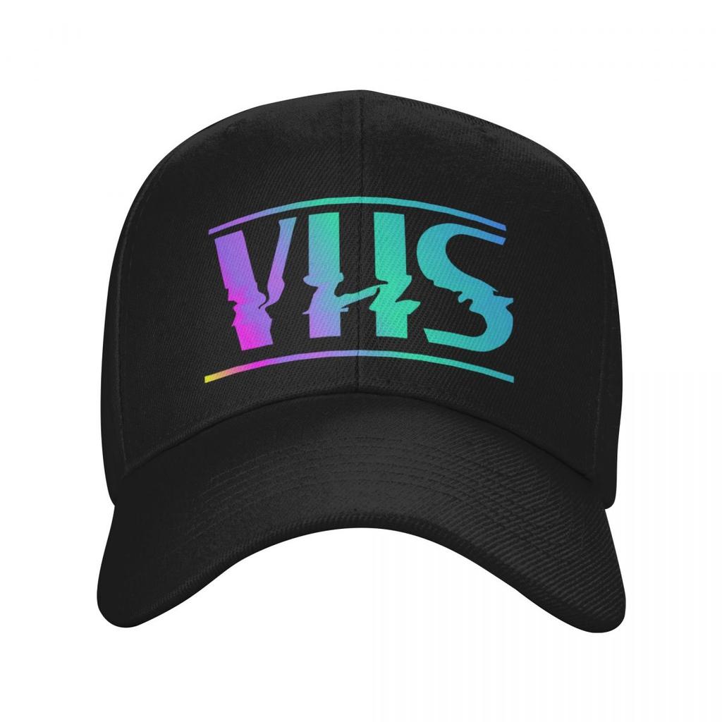 Ретро Логотип VHS Цветной Градиент Vaporwave Бейсболка Рыболовная шляпа Модная Женская Пляжная Мужская