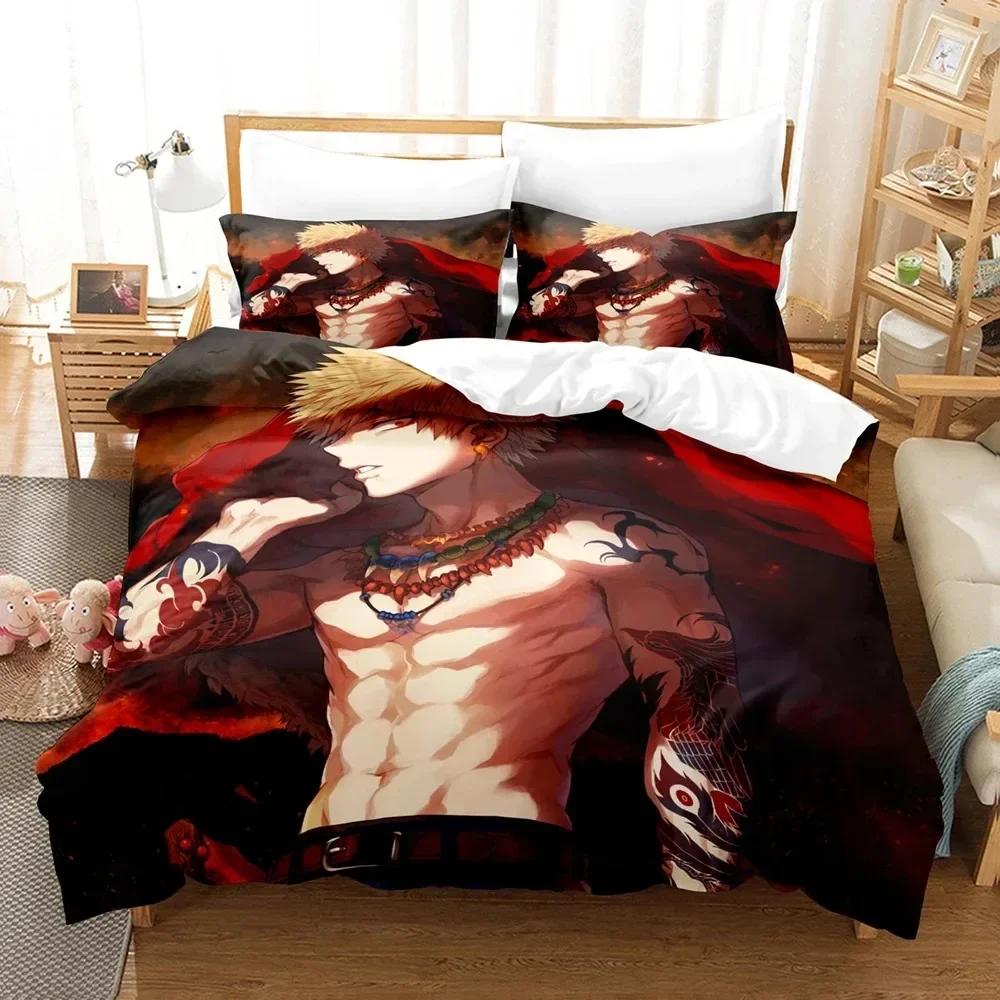 My hero academia Bedding Set Duvet Cover Sheet Printed Bed Set Pillowcase Bed Full Queen King Size Comforter Bedroom