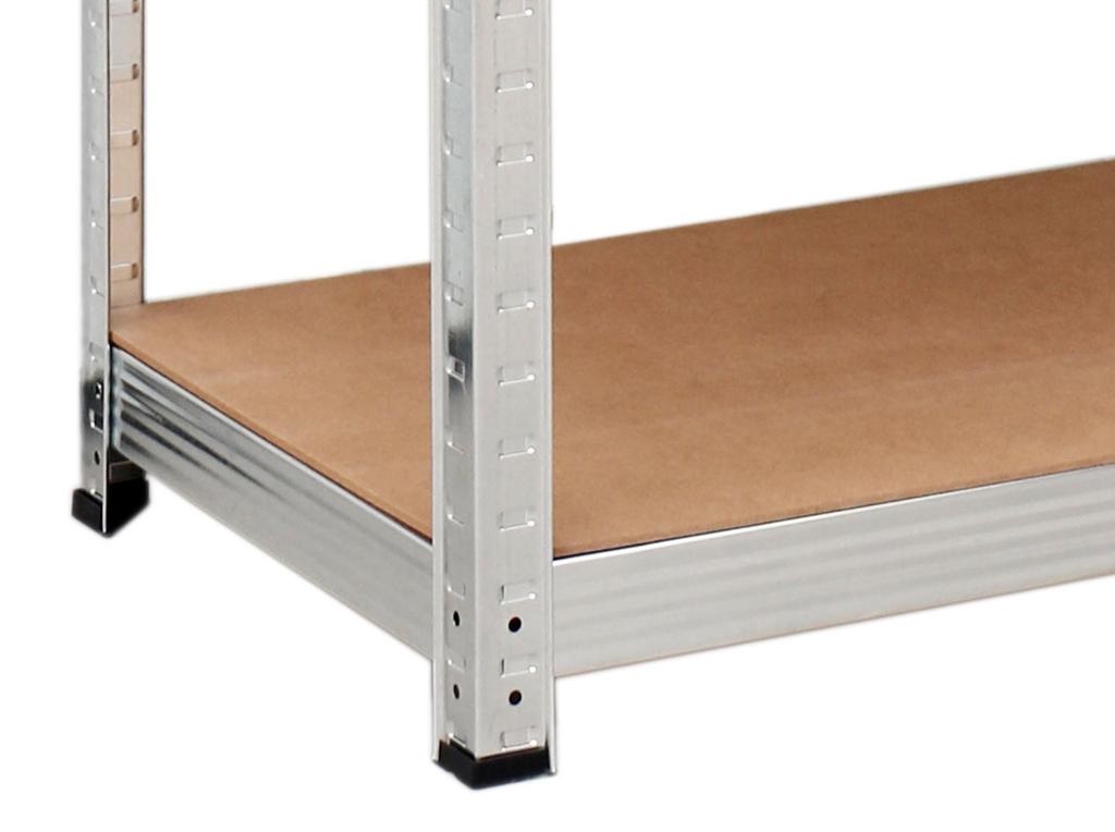 Regał Magazynowy 5 Poziomów 625 Kg 150 X 75 X 30  Cm