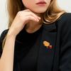 Брошь-булавка, Брошь в виде картофеля фри, Утолщенный значок из цинкового сплава, Устойчивые булавки с эмалевым покрытием для рюкзаков и капюшонов