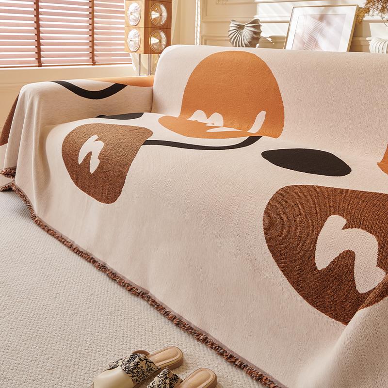 Home Sofa Cover Living Room Sofas Thicken Blanket Cover Beige Knitted Blanket L Shape Cover Sofa 3 Pcs 2 Seater For All Seasons