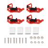 4 Sets Roof Rack Shovel Mount Heavy Duty Multipurpose Metal Rubber Clamp Mounting Bracket for Roof