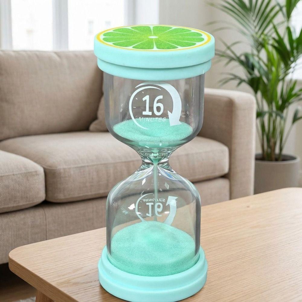 Marcaron Fruit Pattern Hourglass Portable Minutes Timer Creative Sand Clock Timer Kid Gift