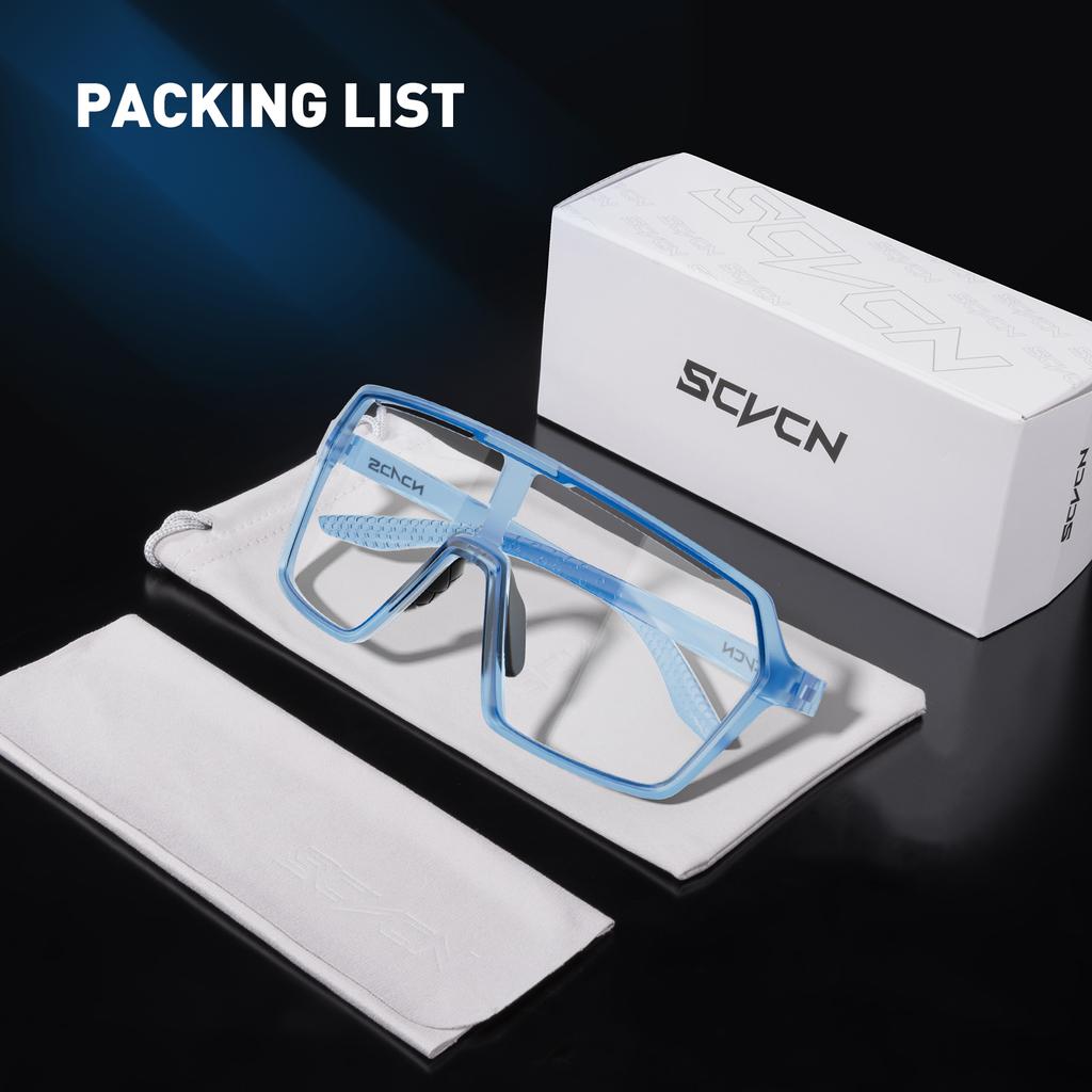 SCVCN Новые фотохромные солнцезащитные очки Велосипедные очки для МТБ Наружные спортивные очки для бега и вождения Защита UV400 Велосипедные очки 7