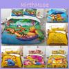 Pooh Bear Children Bedding Set With Active Dyeing For Toddler Bed Decor