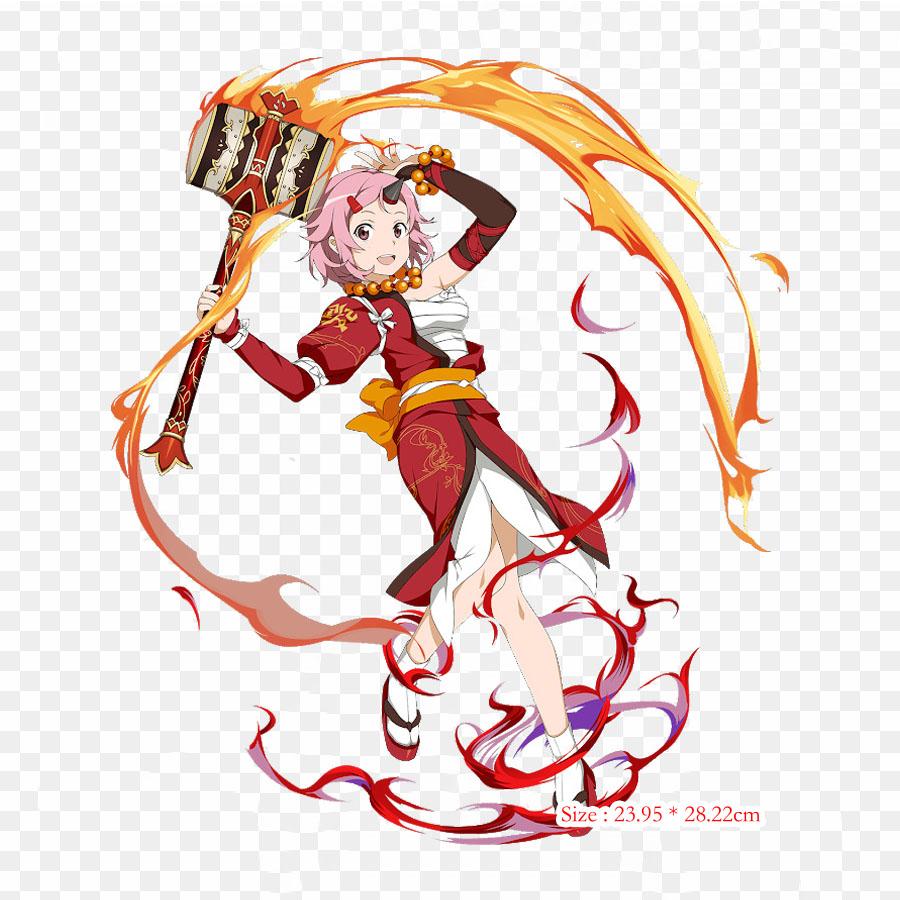 Sao Kirito и Sinon рисунок Kirito Sinon железные нашивки для одежды, наклейки с аппликациями на одежду, термочувствительная нашивка на заказ