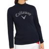 Callaway Long Sleeve Mock Neck Shirt Golf Undershirt C23233201 Size S Women's (Brand Logo, Stretch) / / 1120_Navy,