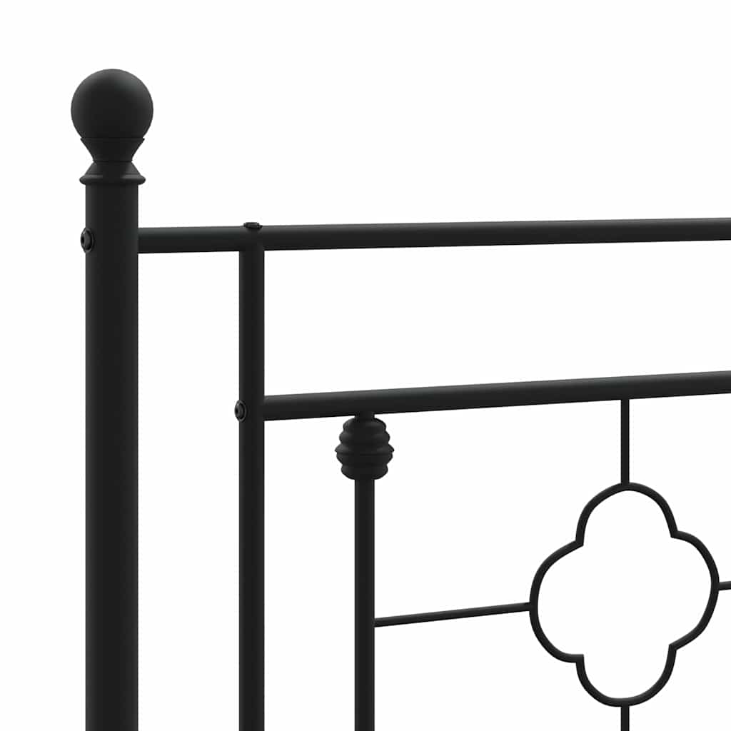 Replacement Headboard Metal Black 200 cm