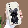 Cute Cartoon Pattern Cream Texture Casing Wavy Edge Soft Silicone Cover Phone Case for Huawei Honor Infinix Tecno iPhone