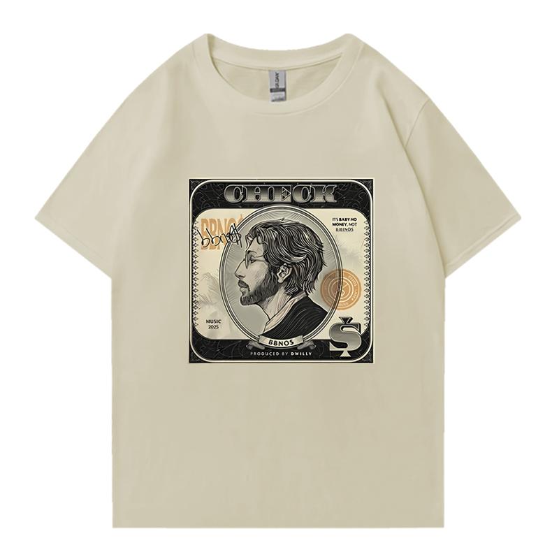 New in Hot Sale Bbno$ Check Fans Tour 2025 T Shirts Men Women Y2k Funny vintage short sleeve T-shirt Unisex 100% Cotton clothing