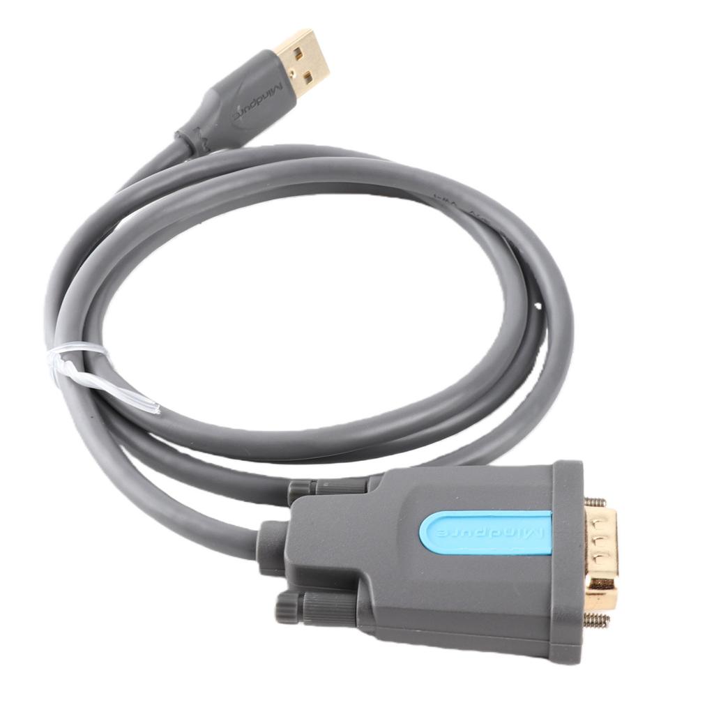 Кабель последовательного порта Mindpure US015 USB - DB9 RS‑232, компьютерный кабель-конвертер «папа-папа»