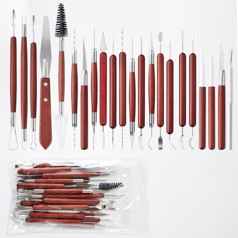 Набор из пяти инструментов для лепки из глины для скульптуры DIY