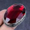 Mozambique Garnet Gemstone Handmade 925 Steling Silver Gift Ring Size 7.5 o7I28