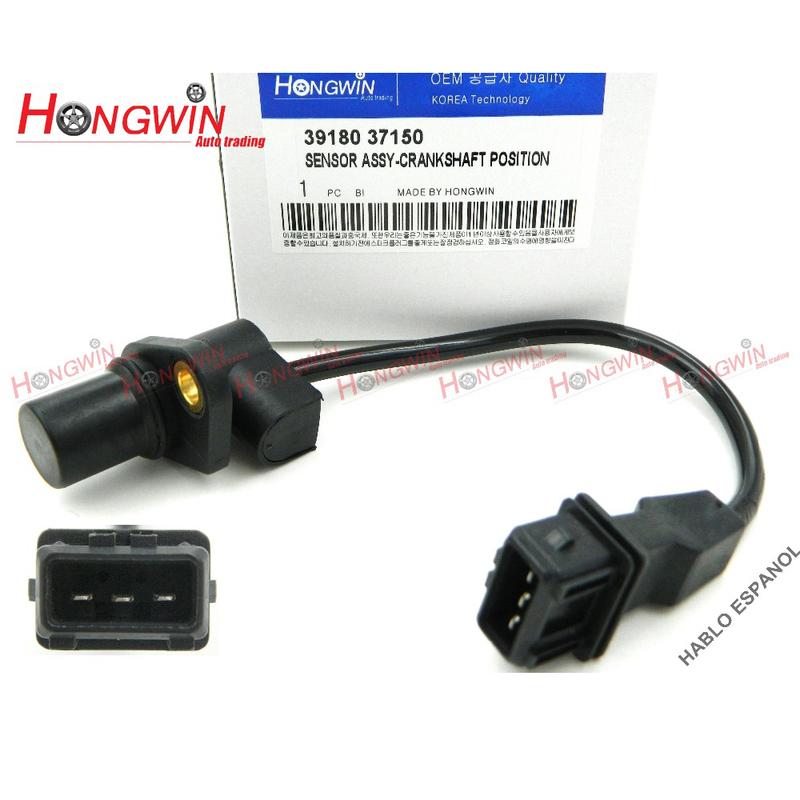 Genuine No.:39180 37150 Crankshaft Position Sensor Fits Hyundai Tucson Sonata Kia Optima SPORTAGE 2.5L 2.7L ,3918037150