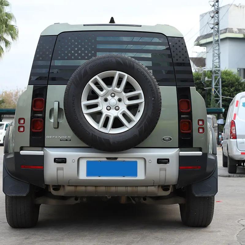 For Land Rover Defender 90 110 2020-2024 Car Vinyl Film Rear tailgate Window C Pillar Windshield Decal sticker car Accessories JWW3
