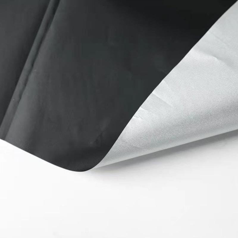 Durable Adhesive Light Reducing Curtain highlighting Silver Coating Repels Heat Works With Multiple Window Sizes 145x300cm