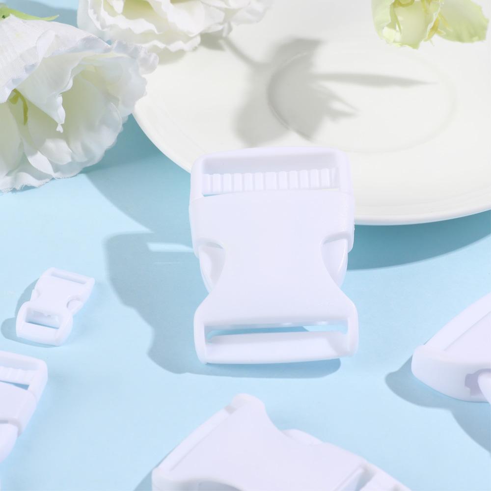 Двойная пластиковая белая изогнутая пряжка, детали ремня для рюкзака, боковые пряжки, замок для браслета из паракорда