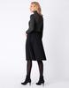 Seraphine MARIE Knit Top Pleated Maternity Midi Dress Gray X Black <Nursing Compatible> -