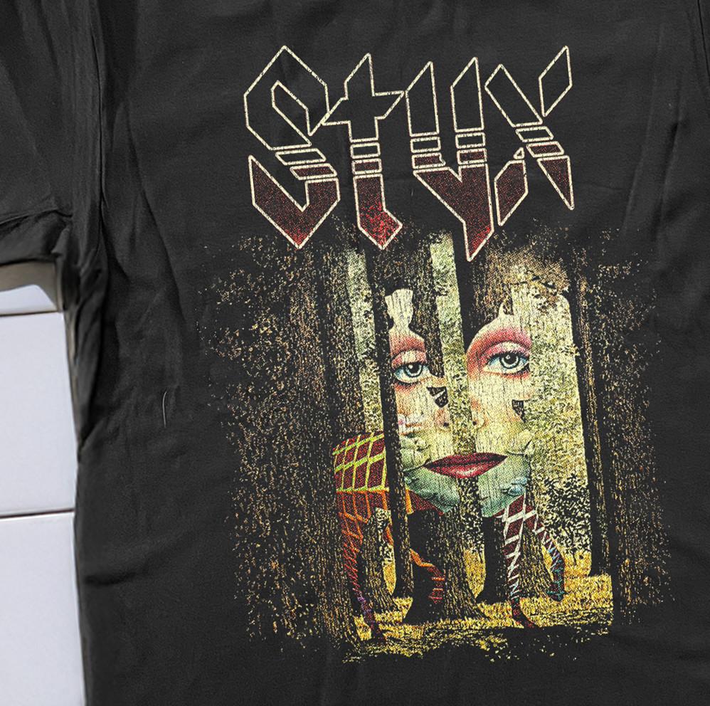 80's Styx The Grand Illusion Promo T-Shirt Black XXL