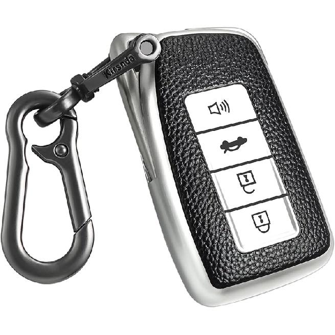 Texture Key Fob Cover with Keychain Compatible with Lexus,Soft TPU Key case/Skin,4-Buttons Fit ES Is GS NX RX RC GX LX 570 200 250 300 350 H F Sport
