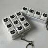 Черная кошка Fidget Keyboard 4/9 клавиш Снятие тревоги Пальцевой кликер Брелок Офис Школа Путешествия Кнопка декомпрессии Сенсорная игрушка Подвеска