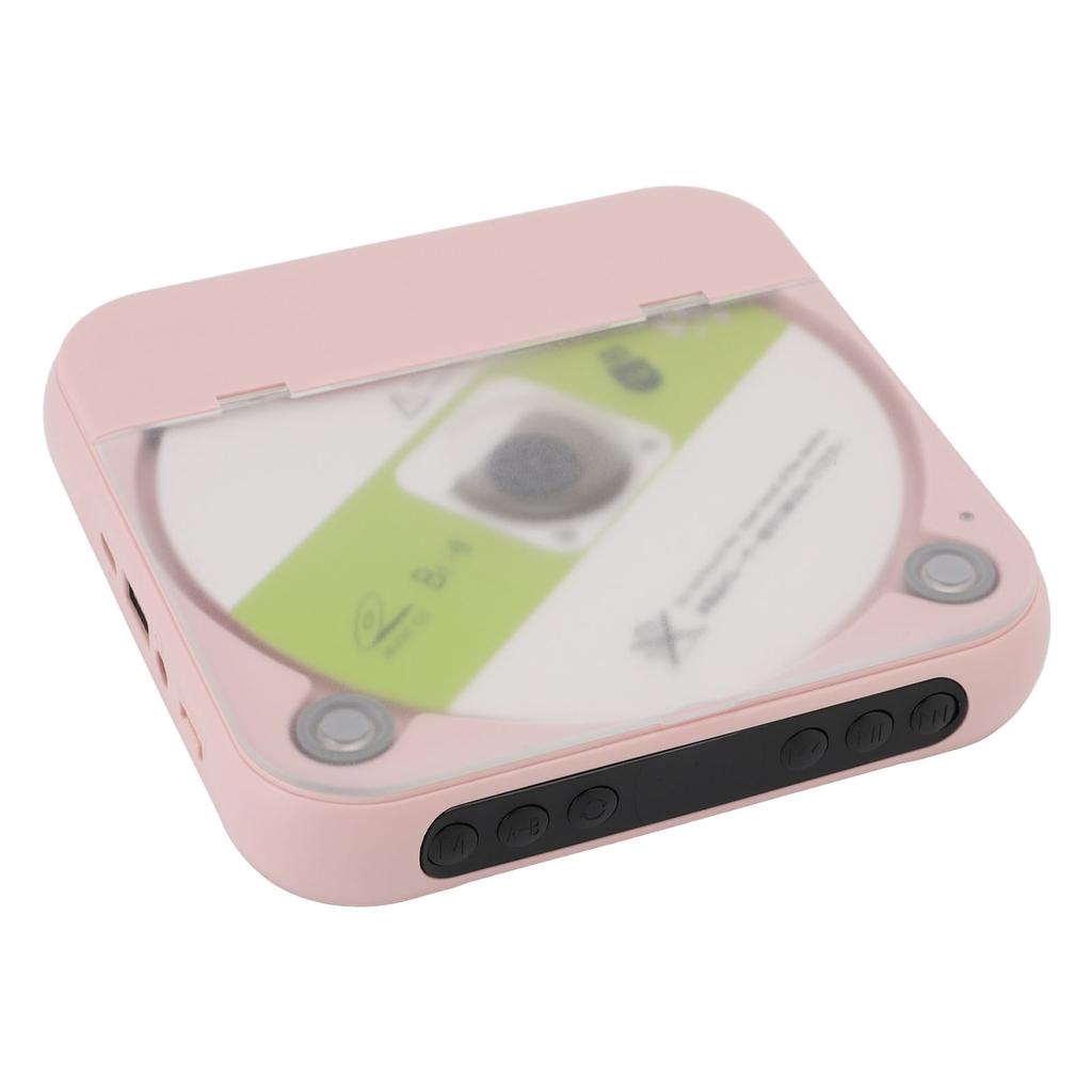 Portable CD Player with Earphones Support CD USB AUX Input Rechargeable Bluetooth Music Player for