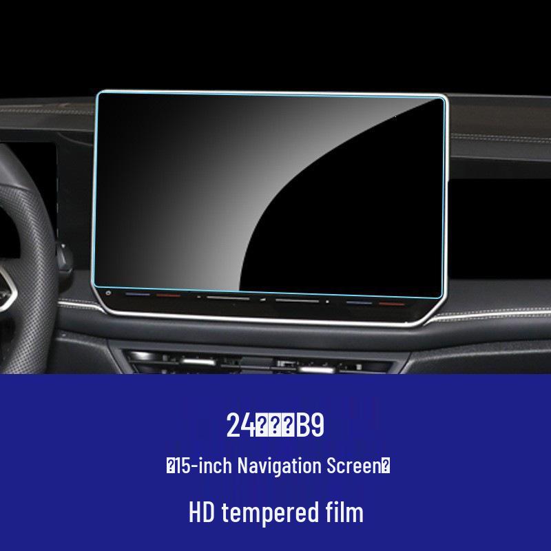 Tempered Glass Screen Protector for Volkswagen B9/B8 Magotan Central Control & Instrument LCD Display.