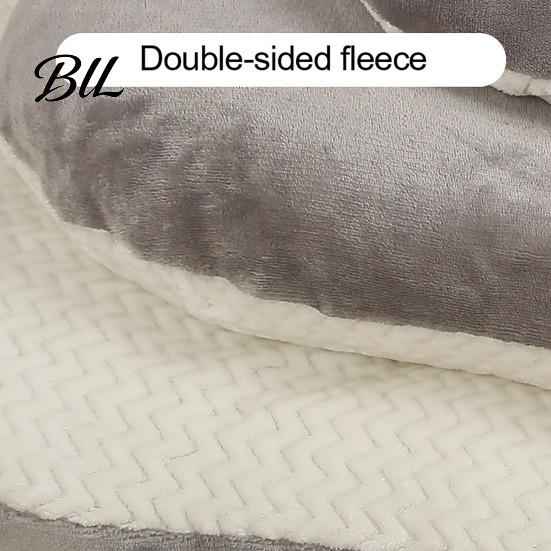 Breathable Pet Bed Dog Mat Double-sided Cat Sleeping Pad Cushion with Removable Washable Cover Supportive Bedding for Floor Crate Easy Care