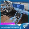 Комплект пленок для интерьера 2023 BMW iX1: Защитная пленка из ТПУ с защитой от царапин для центральной консоли и навигации.