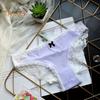 Женское нижнее белье Ice Silk, сексуальные кружевные трусики с низкой талией, бесшовные трусы-шорты, дышащие, эластичные трусы