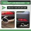 Accessories Fit For Crv Cr-V 2012 2013 2014 2015 Exhaust Muffler Tip Pipe Tailpipe Finisher End Trim Stainless Steel-M53K