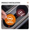2pcs Car Water Cup Coaster Colorful Non Slip Pad Accessories For Opel Meriva Mokka Grandland Vectra Zafira Vivaro Antara