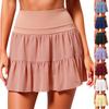 Tennis Skirts For Women Sports Athletic Skorts Shorts High Elastic Ruffles Workout Running Skirts With Pocket