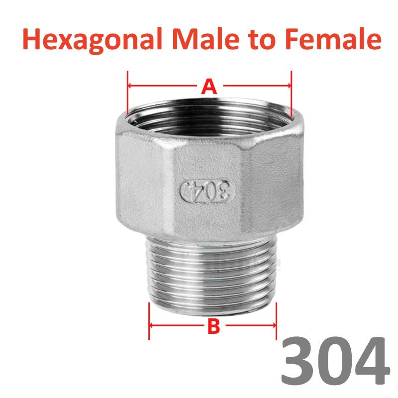 Сантехническое соединение 1/8” 1/4" 3/8" 1/2" 3/4" Нержавеющая сталь 304 Наружная внутренняя резьба Фитинг Переходник Адаптер для британской водопроводной трубы