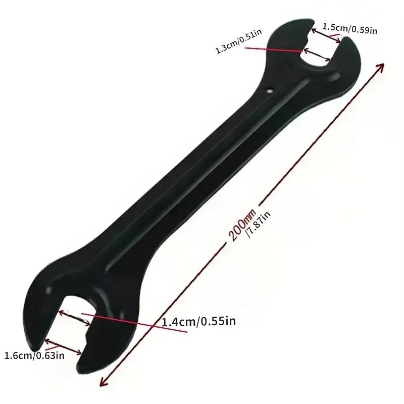 1/2PCS Cycling Head Open End Axle Hub Spanner Cone Bicycle Repair Bike Tool 13/15 Mm 14/16 Mm Steel Bicycle Wrench