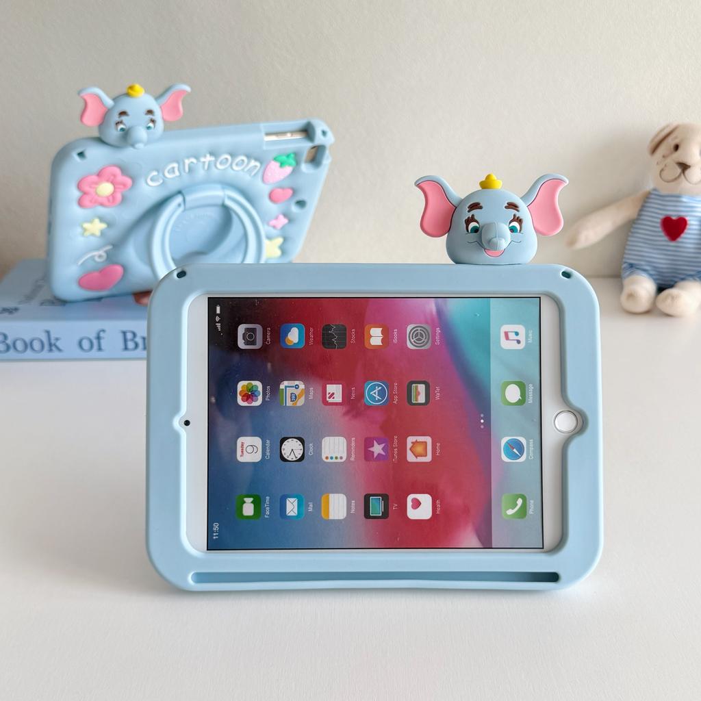 Cute Cartoons 3D Tablet Case For ipad 12th/11/10 Air 8 Mini 6/7 Pro 11 and Redmi Pad2 SE Pad 2 Pro 12.1inch Xiaomi Pad 8/7/6/5pro Kids Silicone Cover