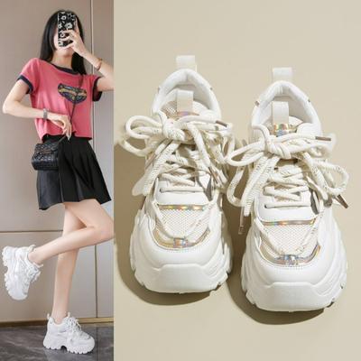 Женская повседневная обувь Модные дышащие сетчатые туфли на плоской подошве Кроссовки Женские новые вулканизированные туфли Женская обувь кроссовки